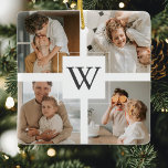 Trendy Minimalistisch Collage Foto Keramikornament<br><div class="desc">Trendy Minimalistisch Collage Foto</div>