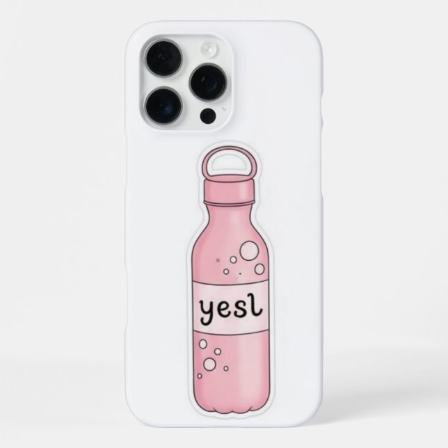 Trendy Minimalistisch iPhone Case Stylish Phone Co Hülle (Rückseite)