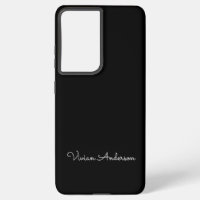 Trendy Minimalistisch Modern Black Script Individu