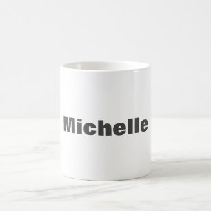 Trendy Minimalistisch Modern your name Bold Text Kaffeetasse