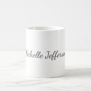 Trendy Minimalistisch Modern Your Name Kaffeetasse
