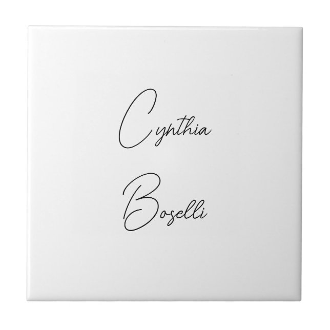 Trendy Minimalistisch Moderne Schlichte, einfache  Fliese (Vorderseite)