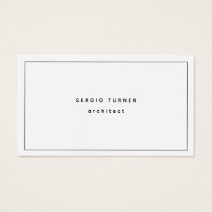 Trendy Minimalistische Berufliche Visitenkarte