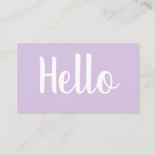 Trendy minimalistische, fette Pastellkarten Visitenkarte