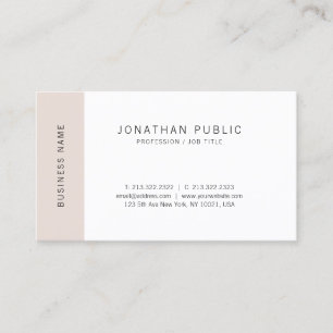 Trendy Minimalistisches Elegantes Einfaches Modern Visitenkarte