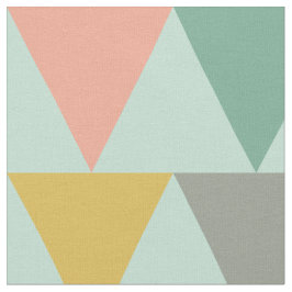 Trendy Mint Geometric Triangle Pattern Stoff