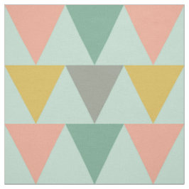 Trendy Mint Geometric Triangle Pattern Stoff
