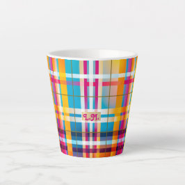 Trendy Mit Monogramm Colorful Kariert Wexford Milchtasse