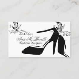 Trendy Mode-Schmetterlingchic-Schuh-hohe Couturen Visitenkarte