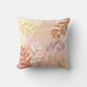 Trendy Modern Abstrakt floral botanisch Kissen