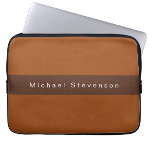 Trendy Modern Beruflich Brown Laptopschutzhülle