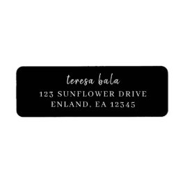 Trendy Modern Black Script Design