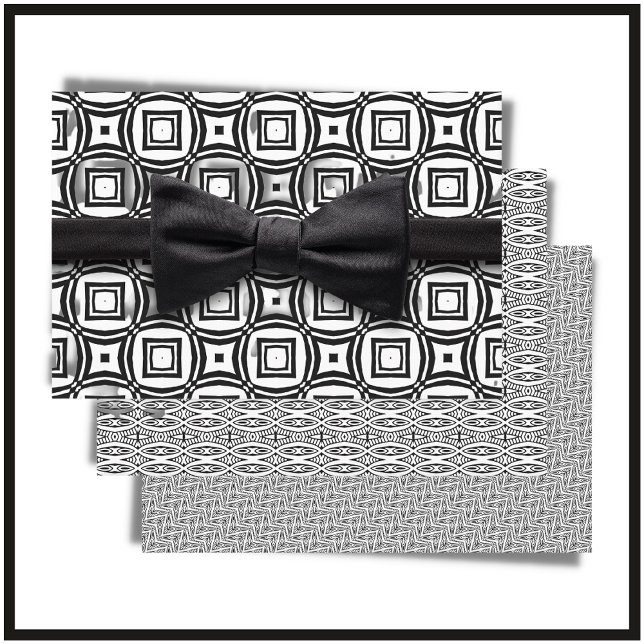 Trendy Modern Black & White Geschenkpapier Set (Von Creator hochgeladen)