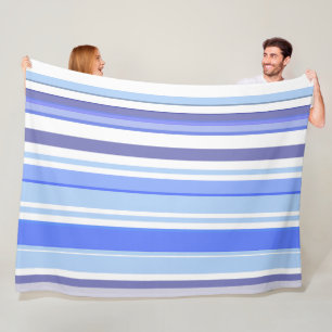Trendy Modern Boho Chic Stripes Fleecedecke
