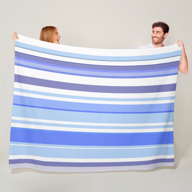Trendy Modern Boho Chic Stripes Fleecedecke (Beispiel)