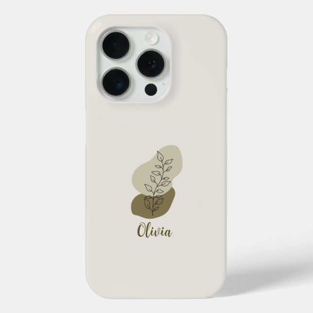 Trendy Modern Boho Phone Case (Rückseite)