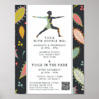 Trendy Modern Boho Yoga Class Advertising