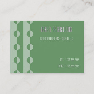 Trendy Modern Changer Color Dot Chubby BizCards Visitenkarte