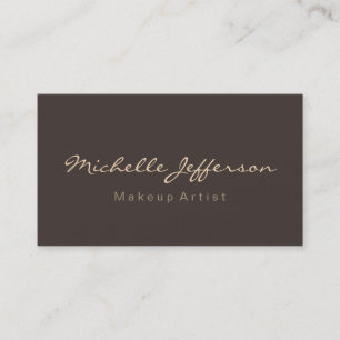 Trendy Modern Chic Makeup Artist Business Card Visitenkarte