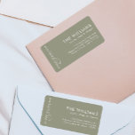 Trendy Modern Christmas Holiday Address Adressaufkleber<br><div class="desc">Trendy Modern Christmas Holiday Address Label</div>