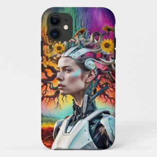 Trendy Modern Colorful Android Tree Case-Mate iPhone Hülle