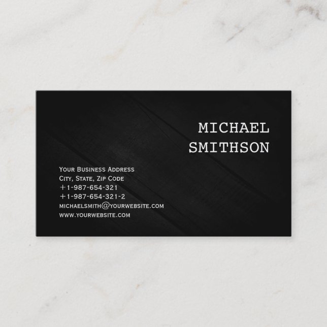 Trendy Modern Consultant Business Card Visitenkarte (Vorderseite)
