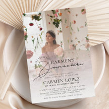 Trendy Modern Foto Quinceanera Geburtstag
