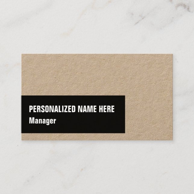 Trendy & Modern Manager Business Card Visitenkarte (Vorderseite)