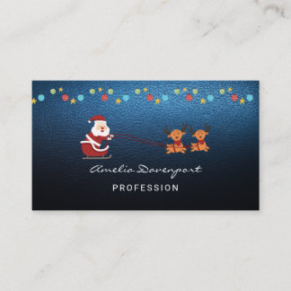 Trendy modern minimalist Christmas Business Card Visitenkarte