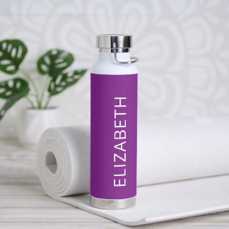 Trendy Modern Minimalistisch Magenta Personalisier Trinkflasche