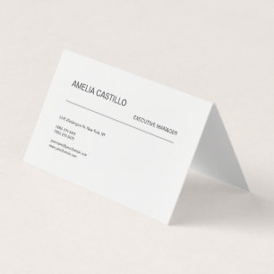 Trendy Modern Minimalistisch Visitenkarten