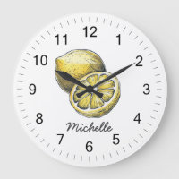 Trendy Modern Personalisiert Watercolor Yellow Lem