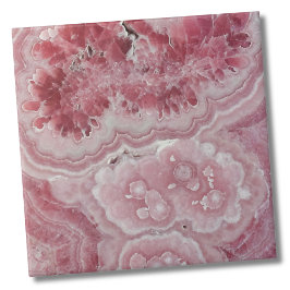 Trendy Modern Pink Agate Fliese