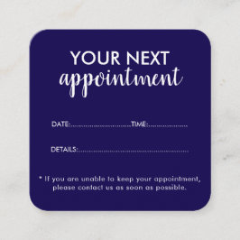 Trendy Modern Salon Appointment Reminder Card Terminkarte