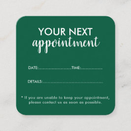 Trendy Modern Salon Appointment Reminder Card Terminkarte
