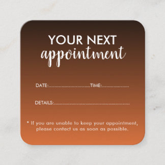 Trendy Modern Salon Appointment Reminder Card Terminkarte
