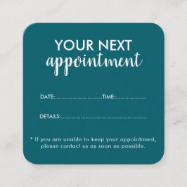 Trendy Modern Salon Appointment Reminder Card Terminkarte