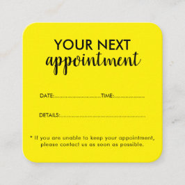Trendy Modern Salon Appointment Reminder Card Terminkarte