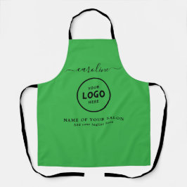 Trendy Modern Salon Logo Apron Schürze