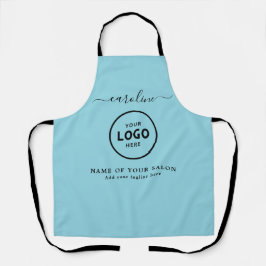 Trendy Modern Salon Logo Apron Schürze