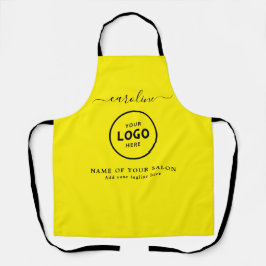 Trendy Modern Salon Logo Apron Schürze