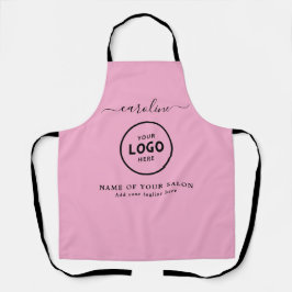 Trendy Modern Salon Logo Apron Schürze