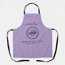 Trendy Modern Salon Logo Apron Schürze