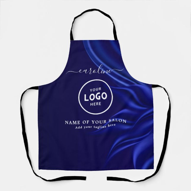  Trendy Modern Salon Logo Apron Schürze (Vorderseite)