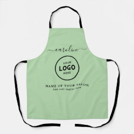 Trendy Modern Salon Logo Apron Schürze