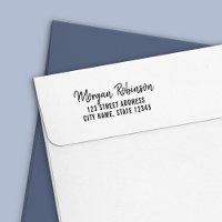 Trendy Modern Script Name Rücksendeadresse