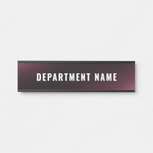 Trendy Modern Simple Department Name Door Sign Türschild