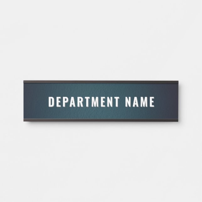 Trendy Modern Simple Department Name Door Sign Türschild (Vorderseite )