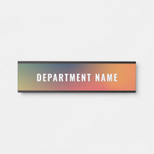 Trendy Modern Simple Department Name Door Sign Türschild