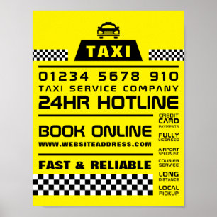 Trendy & Modern, Taxibestellung Poster